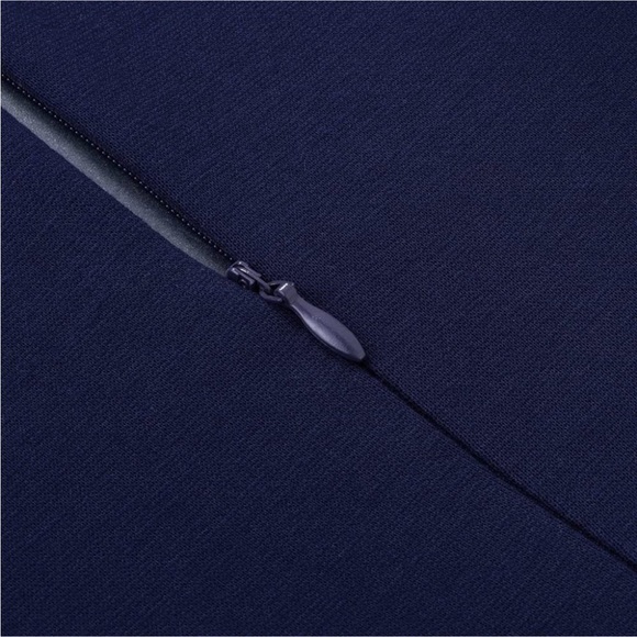 𝅺ELEGANT Front SplitBusiness Formal Vintage Slim Dress B700, Navy Blue - Picture 7 of 8